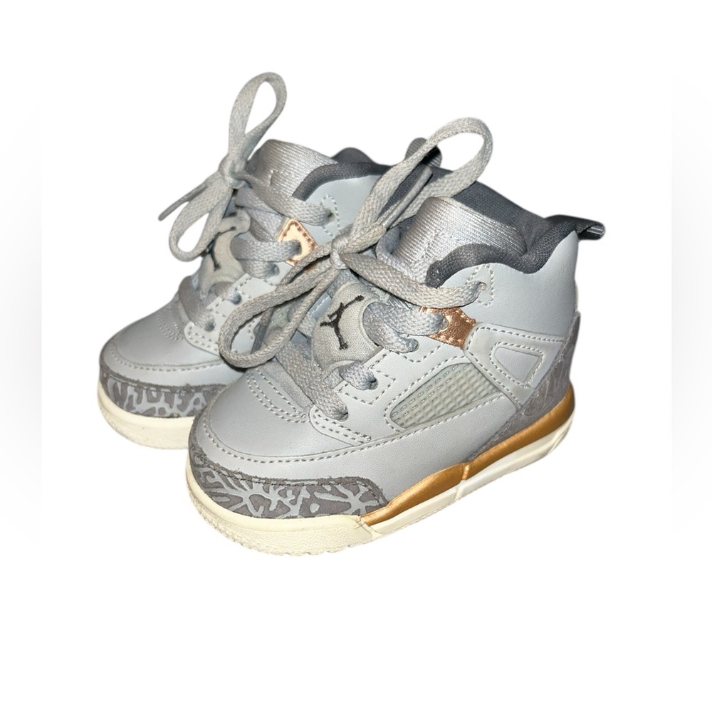 Baby Jordan Spizike Wolf Gray Metallic Bronze